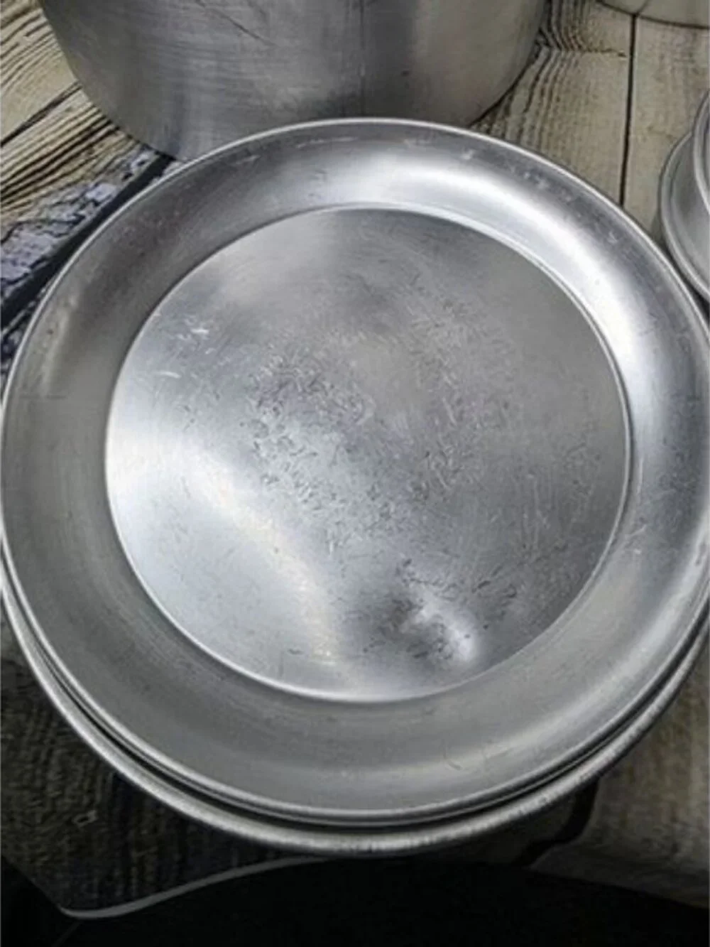 Vintage Aluminum Camping Cook Set 13 Pieces Plates Cups Pots